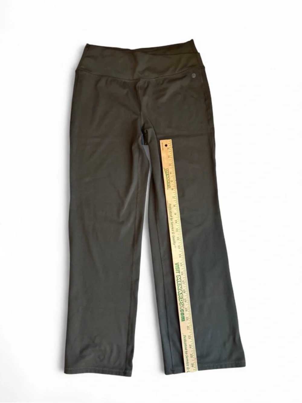 APANA & RBX Bundle of 2 High-Waist Active Flare Leggings L,Olive Green and Brown